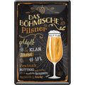 4252024214260 Schilderstore24 	Schilderstore24 Blechschilder sind perfekt als Geschenk zu Weihnachten, Geburtstage, Feiern, Partys, Grillabende, Namenstag, Feiertag, Mädelsabend, Hochzeit. Jederzeit stilvoll im Wohnzimmer, Partykeller, Garage, Praxis, Büro, Café, Hauseingang Alkohol Kasten Bier Saufen Getränk Bier Alkohol schaumkrone promille hopfen ''Das Böhmisch Pilsner ohne Flasche''		20x30cm