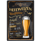 4252024214321 Schilderstore24 Schilderstore24 Blechschilder sind perfekt als Geschenk zu Weihnachten, Geburtstage, Feiern, Partys, Grillabende, Namenstag, Feiertag, Mädelsabend, Hochzeit. Jederzeit stilvoll im Wohnzimmer, Partykeller, Garage, Praxis, Büro, Café, Hauseingang Alkohol Kasten Bier Saufen Getränk Bier Alkohol schaumkrone promille hopfen	 ''Hefeweizen Weißbier''		20x30cm