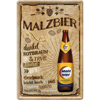 4252024214369 Schilderstore24 	Schilderstore24 Blechschilder sind perfekt als Geschenk zu Weihnachten, Geburtstage, Feiern, Partys, Grillabende, Namenstag, Feiertag, Mädelsabend, Hochzeit. Jederzeit stilvoll im Wohnzimmer, Partykeller, Garage, Praxis, Büro, Café, Hauseingang Alkohol Kasten Bier Saufen Getränk Bier Alkohol schaumkrone promille hopfen ''Malzbier''		20x30cm