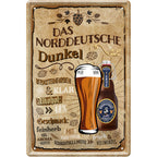 4252024214277 Schilderstore24 Schilderstore24 Blechschilder sind perfekt als Geschenk zu Weihnachten, Geburtstage, Feiern, Partys, Grillabende, Namenstag, Feiertag, Mädelsabend, Hochzeit. Jederzeit stilvoll im Wohnzimmer, Partykeller, Garage, Praxis, Büro, Café, Hauseingang Alkohol Kasten Bier Saufen Getränk Bier Alkohol schaumkrone promille hopfen	 ''Das Norddeutsche Dunkel''		20x30cm