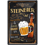 4252024214475 Schilderstore24 	Schilderstore24 Blechschilder sind perfekt als Geschenk zu Weihnachten, Geburtstage, Feiern, Partys, Grillabende, Namenstag, Feiertag, Mädelsabend, Hochzeit. Jederzeit stilvoll im Wohnzimmer, Partykeller, Garage, Praxis, Büro, Café, Hauseingang Alkohol Kasten Bier Saufen Getränk Bier Alkohol schaumkrone promille hopfen ''Steinbier bernsteinfarben''		20x30cm