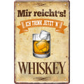 4252024213539 Schilderstore24 Schilderstore24 Blechschilder sind perfekt als Geschenk zu Weihnachten, Geburtstage, Feiern, Partys, Grillabende, Namenstag, Feiertag, Mädelsabend, Hochzeit. Jederzeit stilvoll im Wohnzimmer, Partykeller, Garage, Praxis, Büro, Café, Hauseingang Alkohol Cocktail Bier Sekt Getränk Bier Alkohol schnaps promille tequila   	 ''Mir reicht´s! Whiskey''		20x30cm