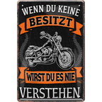 4252024220551 Schilderstore24 Schilderstore24 Schilderstore24 Blechschilder sind perfekt als Geschenk zu Weihnachten, Geburtstage, Feiern, Partys, Grillabende, Namenstag, Feiertag, Mädelsabend, Hochzeit. Jederzeit stilvoll im Wohnzimmer, Partykeller, Garage, Praxis, Büro, Café, Hauseingang Mechaniker Auto Motorrad Werkstatt auto werkstatt tüfteln schrauber ''Wenn du keine besitzt Motorrad''		20x30cm
