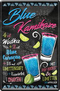 4252024214864	Geschenk Weihnachten, Geburtstage, Feiern, Partys, Grillabende, Namenstag, Feiertag, Mädelsabend, Hochzeit Wohnzimmer, Partykeller, Garage, Praxis, Büro, Café, Hauseingang Alkohol Cocktail Likör Sekt Getränk Alkohol promille schnaps saufen cocktailsSchilderstore24 	 ''Blue Kamikaze''