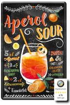 Blechschilder ''Cocktailrezepte 1 von 5'' Aperol, B52, Bellini, Bloody Mary, Caipi, Cuba Libre uvm 20x30cm