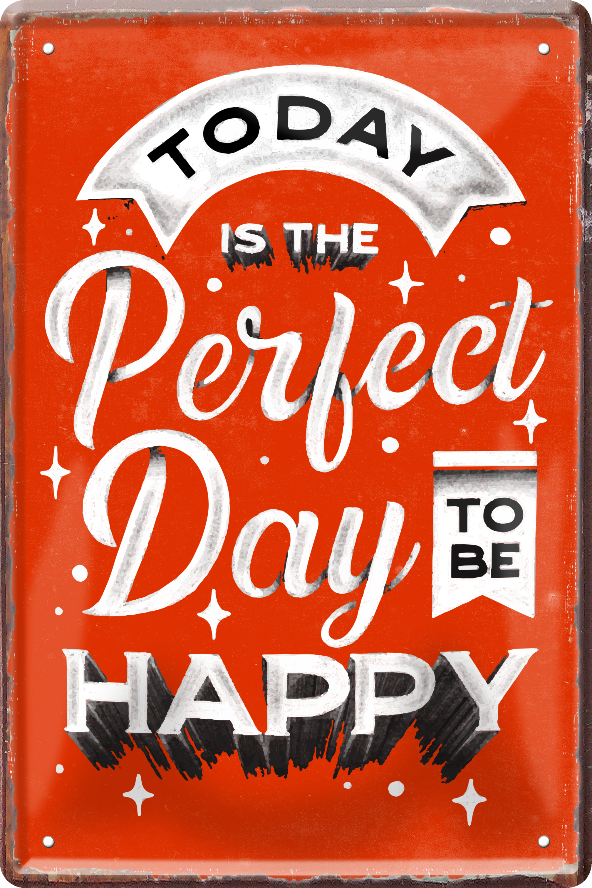 4252024236439		 ''Tody is the perfekt Day Happy'' Schilderstore24 Blechschilder sind perfekt als Geschenk zu Weihnachten, Geburtstage, Feiern, Partys, Grillabende, Namenstag, Feiertag, Mädelsabend, Hochzeit. Jederzeit stilvoll im Wohnzimmer, Partykeller, Garage, Praxis, Büro, Café, Hauseingang Weisheiten Leben Sprichwörter Tipp wahrheit sprichwort tiefsinnig ratschlag