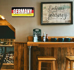 Blechschild ''Germany (Flaggenfarben)'' 28x12cm
