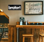 Blechschild ''bratort'' 28x12cm