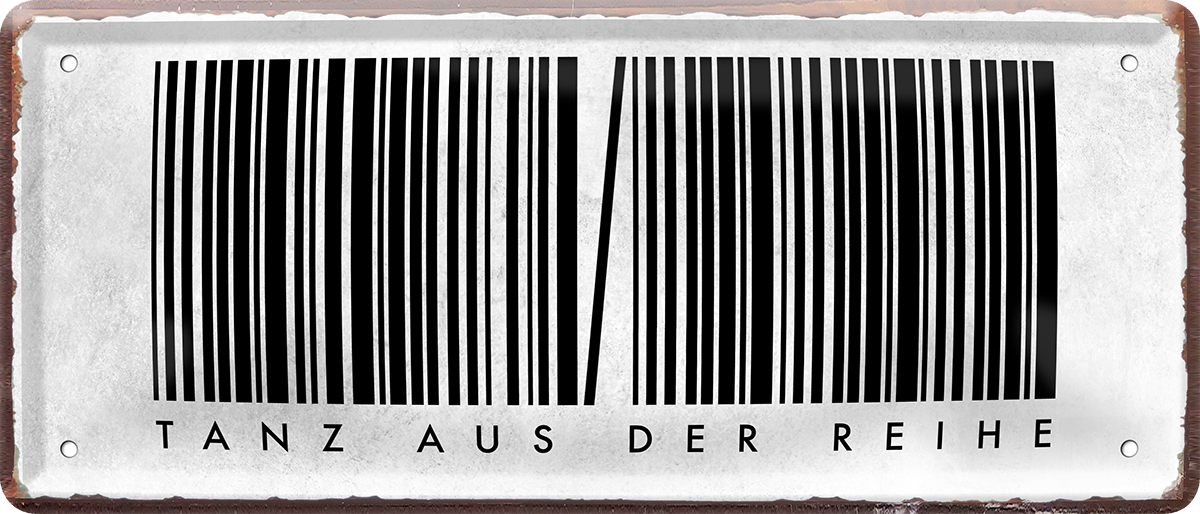 4252024226874	Geschenk Weihnachten, Geburtstage, Feiern, Partys, Grillabende, Namenstag, Feiertag, Mädelsabend, Hochzeit Wohnzimmer, Partykeller, Garage, Praxis, Büro, Café, Hauseingang Sarkasmus Ironie Funny Schwarzer Humor faul dumm fun rente lästern teufelSchilderstore24 	 ''Tanz aus der Rreihe (Barcode)''