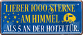 4252024223309 Schilderstore24 	Schilderstore24 Blechschilder sind perfekt als Geschenk zu Weihnachten, Geburtstage, Feiern, Partys, Grillabende, Namenstag, Feiertag, Mädelsabend, Hochzeit. Jederzeit stilvoll im Wohnzimmer, Partykeller, Garage, Praxis, Büro, Café, Hauseingang Camping Natur Wald Freiheit wandern campen outdoor natur roadtripp ''Lieber 1000 Sterne am Himmel (Camper)''		28x12cm