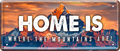 4252024237511		 ''Home is where the mountains are'' Schilderstore24 Blechschilder sind perfekt als Geschenk zu Weihnachten, Geburtstage, Feiern, Partys, Grillabende, Namenstag, Feiertag, Mädelsabend, Hochzeit. Jederzeit stilvoll im Wohnzimmer, Partykeller, Garage, Praxis, Büro, Café, Hauseingang Berge Reisen Wandern Outdoor Natur Urlaub sehenswürdigkeiten tal freizeit sport
