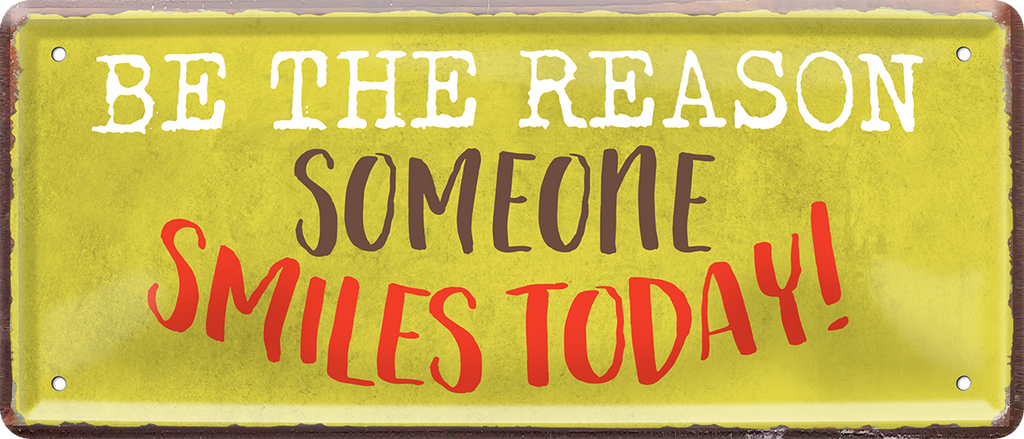 4252024239034		 ''Be the reason someone smilies today'' Schilderstore24 Blechschilder sind perfekt als Geschenk zu Weihnachten, Geburtstage, Feiern, Partys, Grillabende, Namenstag, Feiertag, Mädelsabend, Hochzeit. Jederzeit stilvoll im Wohnzimmer, Partykeller, Garage, Praxis, Büro, Café, Hauseingang Sex Anzüglich Zweideutig Romantik Brüste sinnlich schnulzig romantisch versaut pinup