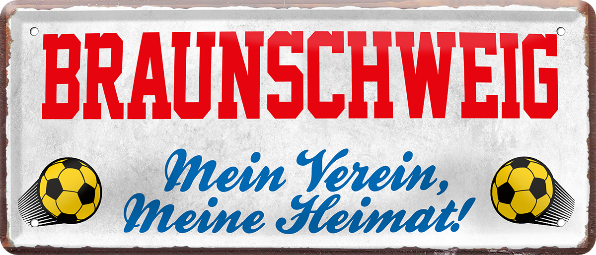 Blechschilder ''Fußball 3 von 5'' Dortmund Freiburg Köln Mönchengladbach Pauli uvm  28x12cm