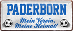 4252024238426		 ''Paderborn Mein Verein, meine Heimat'' Schilderstore24 Blechschilder sind perfekt als Geschenk zu Weihnachten, Geburtstage, Feiern, Partys, Grillabende, Namenstag, Feiertag, Mädelsabend, Hochzeit. Jederzeit stilvoll im Wohnzimmer, Partykeller, Garage, Praxis, Büro, Café, Hauseingang Fußball Mannschaft Verein Bolzen Ball sport liga kicken stadion freizeit
