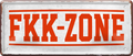 4252024237290		 ''FKK Zone'' Schilderstore24 Blechschilder sind perfekt als Geschenk zu Weihnachten, Geburtstage, Feiern, Partys, Grillabende, Namenstag, Feiertag, Mädelsabend, Hochzeit. Jederzeit stilvoll im Wohnzimmer, Partykeller, Garage, Praxis, Büro, Café, Hauseingang Sex Anzüglich Zweideutig Romantik Brüste sinnlich schnulzig romantisch versaut pinup