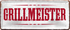 4252024237733		 ''Grillmeister'' Schilderstore24 Blechschilder sind perfekt als Geschenk zu Weihnachten, Geburtstage, Feiern, Partys, Grillabende, Namenstag, Feiertag, Mädelsabend, Hochzeit. Jederzeit stilvoll im Wohnzimmer, Partykeller, Garage, Praxis, Büro, Café, Hauseingang Lebensmittel Kaffee Kuchen Tee Grill crepes teigware süßigkeit essen grill wurst
