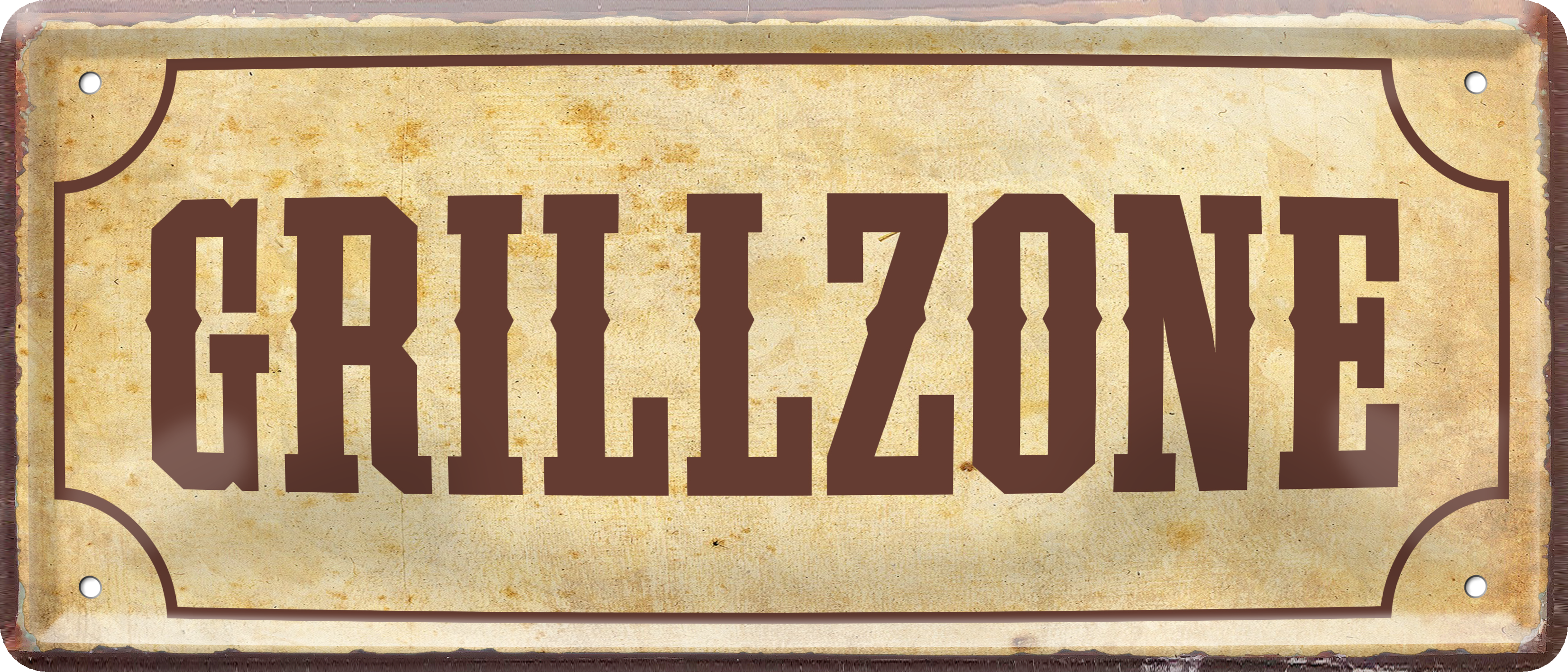 4252024237740		 ''Grillzone'' Schilderstore24 Blechschilder sind perfekt als Geschenk zu Weihnachten, Geburtstage, Feiern, Partys, Grillabende, Namenstag, Feiertag, Mädelsabend, Hochzeit. Jederzeit stilvoll im Wohnzimmer, Partykeller, Garage, Praxis, Büro, Café, Hauseingang Lebensmittel Kaffee Kuchen Tee Grill crepes teigware süßigkeit essen grill wurst