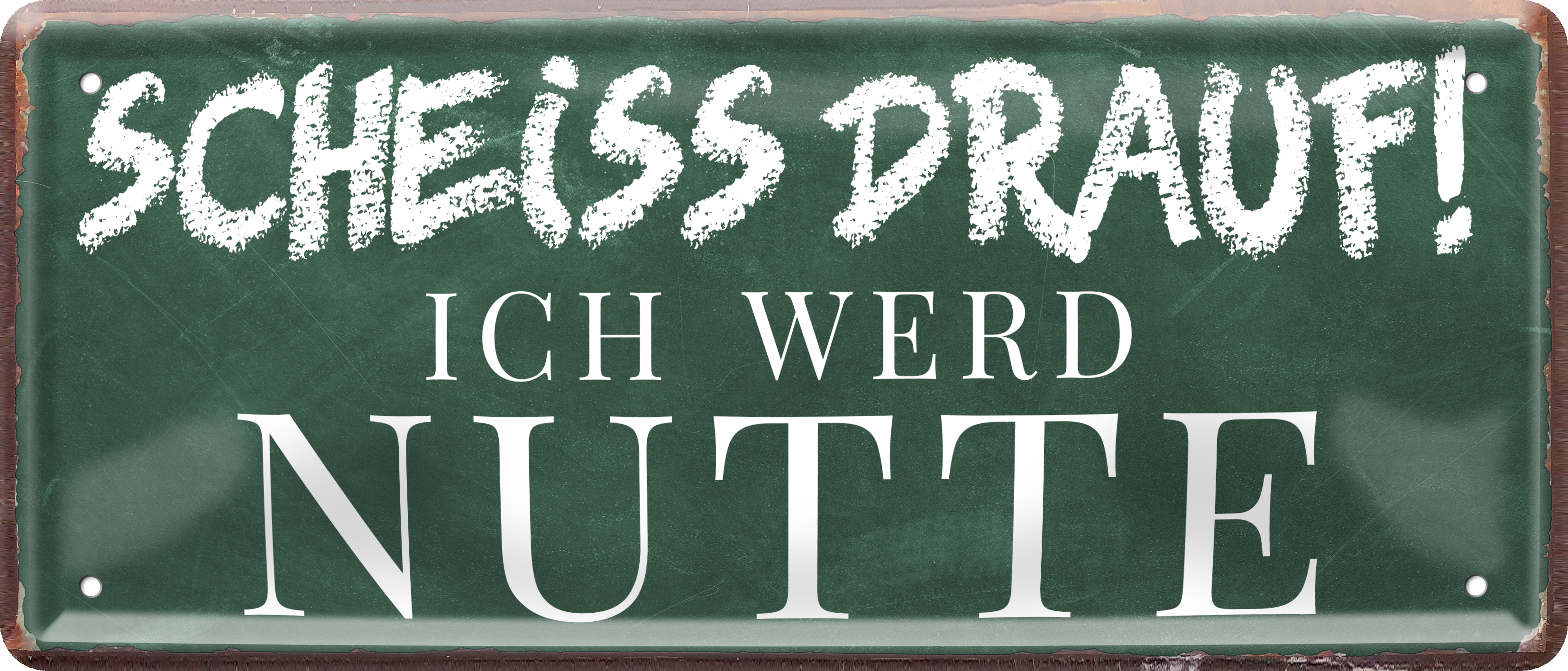 4252024237344		 ''Scheiss drauf! Ich wer Nutte'' Schilderstore24 Blechschilder sind perfekt als Geschenk zu Weihnachten, Geburtstage, Feiern, Partys, Grillabende, Namenstag, Feiertag, Mädelsabend, Hochzeit. Jederzeit stilvoll im Wohnzimmer, Partykeller, Garage, Praxis, Büro, Café, Hauseingang Sex Anzüglich Zweideutig Romantik Brüste sinnlich schnulzig romantisch versaut pinup