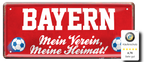 Blechschilder ''Fußball 3 von 5'' Dortmund Freiburg Köln Mönchengladbach Pauli uvm  28x12cm