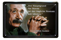4252024215281	Schilderstore24 	 ''Der Hauptgrund für Stress (Einstein, linksgebundener Text)'' Schilderstore24 Blechschilder sind perfekt als Geschenk zu Weihnachten, Geburtstage, Feiern, Partys, Grillabende, Namenstag, Feiertag, Mädelsabend, Hochzeit. Jederzeit stilvoll im Wohnzimmer, Partykeller, Garage, Praxis, Büro, Café, Hauseingang Tiefsinnig Albert Einstein Weisheiten wahrheit sprichwort lebensweisheit philosoph