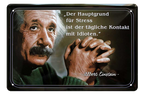 4252024215281	Schilderstore24 	 ''Der Hauptgrund für Stress (Einstein, linksgebundener Text)'' Schilderstore24 Blechschilder sind perfekt als Geschenk zu Weihnachten, Geburtstage, Feiern, Partys, Grillabende, Namenstag, Feiertag, Mädelsabend, Hochzeit. Jederzeit stilvoll im Wohnzimmer, Partykeller, Garage, Praxis, Büro, Café, Hauseingang Tiefsinnig Albert Einstein Weisheiten wahrheit sprichwort lebensweisheit philosoph