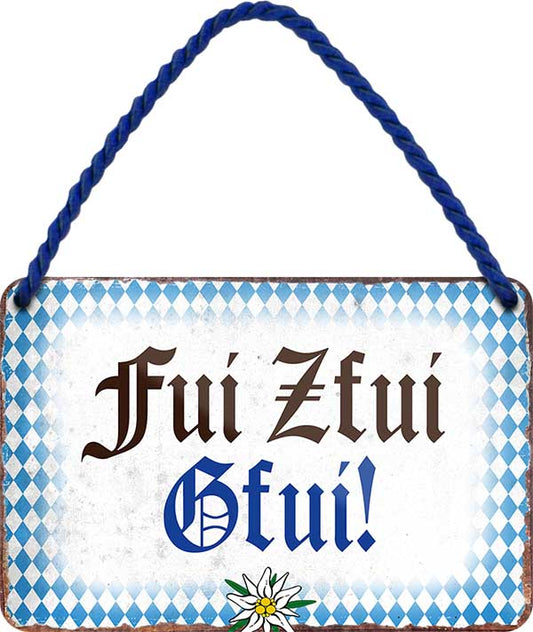 4252024201512 Schilderstore24 Schilderstore24 Blechschilder sind perfekt als Geschenk zu Weihnachten, Geburtstage, Feiern, Partys, Grillabende, Namenstag, Feiertag, Mädelsabend, Hochzeit. Jederzeit stilvoll im Wohnzimmer, Partykeller, Garage, Praxis, Büro, Café, Hauseingang Sachse Bayern Schwäbisch Alm bayrisch sprache kultur tradition	 ''Bayrisch fui zfui''		18x12cm