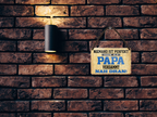 Blechschild ''Niemand ist perfekt Papa''  18x12cm