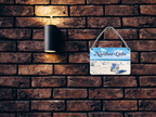 Tin sign "North Sea love (beach chair)" 18x12cm