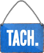4252024207927 Schilderstore24 Schilderstore24 Blechschilder sind perfekt als Geschenk zu Weihnachten, Geburtstage, Feiern, Partys, Grillabende, Namenstag, Feiertag, Mädelsabend, Hochzeit. Jederzeit stilvoll im Wohnzimmer, Partykeller, Garage, Praxis, Büro, Café, Hauseingang Meer Urlaub Sommer Sandstrand meer wasser strand sand urlaub ferien	 ''TACH. (blauer Hintergrund)''		18x12cm