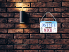 Blechschild ''Ohne Ostsee ohne mich'' 18x12cm