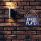 Blechschild ''Anker Platz (Anker)'' 18x12cm
