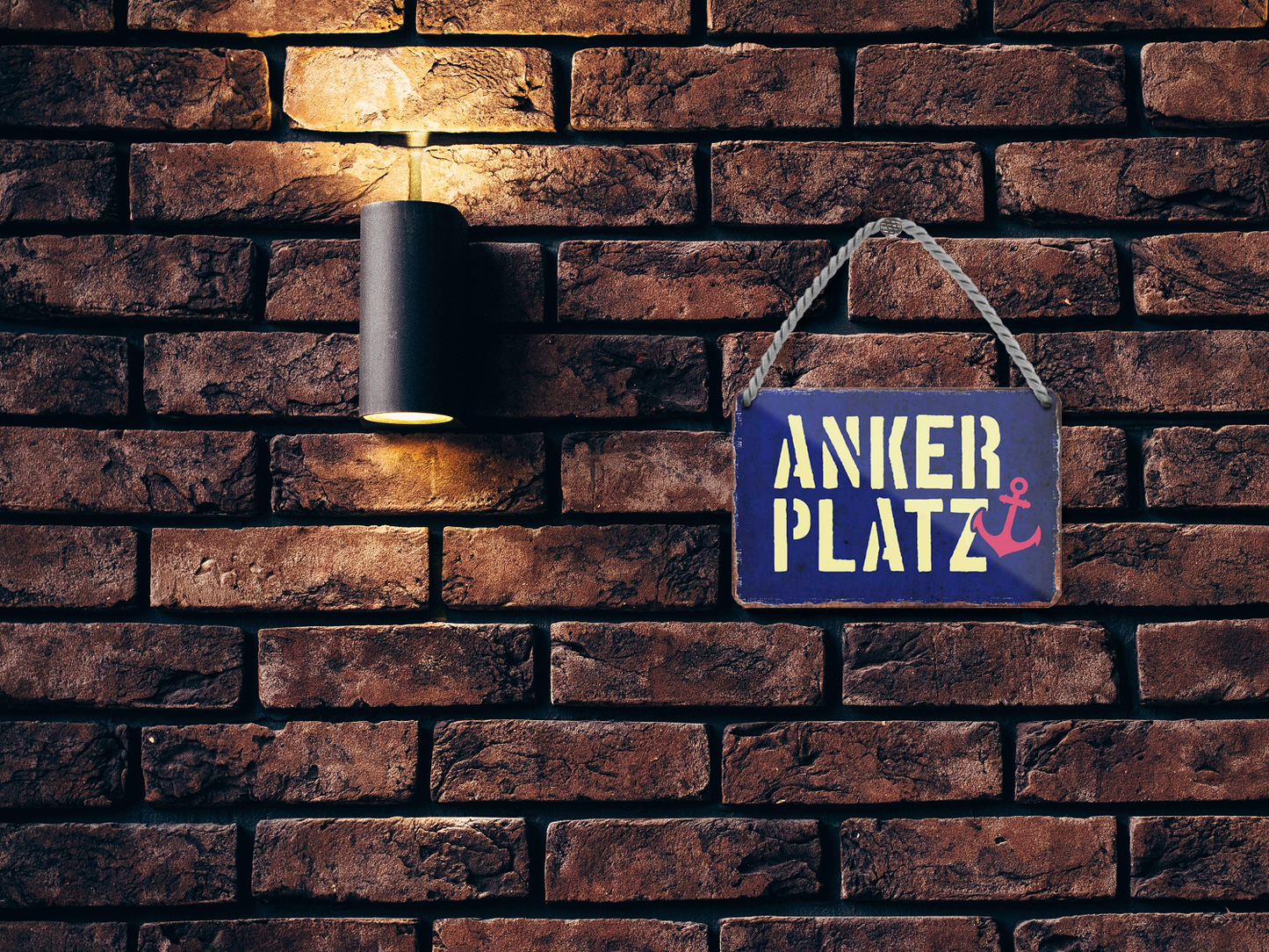 Blechschild ''Anker Platz (Anker)'' 18x12cm