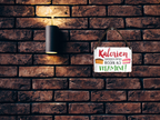 Blechschild ''Kalorien schmecken einfach besser als Vitamine'' 18x12cm