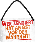 4252024211535	Geschenk Weihnachten, Geburtstage, Feiern, Partys, Grillabende, Namenstag, Feiertag, Mädelsabend, Hochzeit Wohnzimmer, Partykeller, Garage, Praxis, Büro, Café, Hauseingang Sarkasmus Ironie Funny Schwarzer Humor faul dumm fun rente lästern teufelSchilderstore24 	 ''Wer zensiert hat angst vor der Wahrheit''