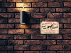 Blechschild ''Ich arbeite hart, damit mein Hund sein Luxusleben'' 18x12cm