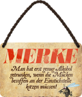 4252024201284	Geschenk Weihnachten, Geburtstage, Feiern, Partys, Grillabende, Namenstag, Feiertag, Mädelsabend, Hochzeit Wohnzimmer, Partykeller, Garage, Praxis, Büro, Café, Hauseingang Alkohol Cocktail Bier Sekt Getränk Bier Alkohol schnaps promille tequila   Schilderstore24 	 ''Merke. Man hat erst genug Alkohol''