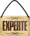 4252024202533Geschenk Weihnachten, Geburtstage, Feiern, Partys, Grillabende, Namenstag, Feiertag, Mädelsabend, Hochzeit Wohnzimmer, Partykeller, Garage, Praxis, Büro, Café, Hauseingang Büro Chef Angestellter Arbeit Job Arbeitsplatz Alltag Beruf Ausbildung	Schilderstore24 	 ''Experte (Braun)''