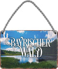 4252024211658 Schilderstore24 Schilderstore24 Blechschilder sind perfekt als Geschenk zu Weihnachten, Geburtstage, Feiern, Partys, Grillabende, Namenstag, Feiertag, Mädelsabend, Hochzeit. Jederzeit stilvoll im Wohnzimmer, Partykeller, Garage, Praxis, Büro, Café, Hauseingang Landschaften Orte Städte Länder Urlaub See berge burgen schloss tal denkmal freizeit meer	 ''Bayrischer Wald''		18x12cm