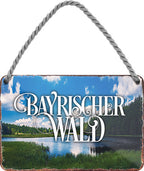 4252024211658 Schilderstore24 Schilderstore24 Blechschilder sind perfekt als Geschenk zu Weihnachten, Geburtstage, Feiern, Partys, Grillabende, Namenstag, Feiertag, Mädelsabend, Hochzeit. Jederzeit stilvoll im Wohnzimmer, Partykeller, Garage, Praxis, Büro, Café, Hauseingang Landschaften Orte Städte Länder Urlaub See berge burgen schloss tal denkmal freizeit meer	 ''Bayrischer Wald''		18x12cm