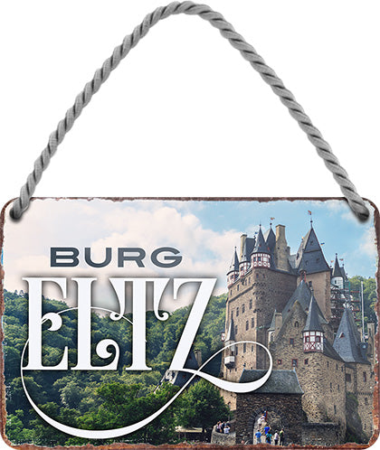 4252024211696 Schilderstore24 Schilderstore24 Blechschilder sind perfekt als Geschenk zu Weihnachten, Geburtstage, Feiern, Partys, Grillabende, Namenstag, Feiertag, Mädelsabend, Hochzeit. Jederzeit stilvoll im Wohnzimmer, Partykeller, Garage, Praxis, Büro, Café, Hauseingang Landschaften Orte Städte Länder Urlaub See berge burgen schloss tal denkmal freizeit meer	 ''Burg Eltz''		18x12cm