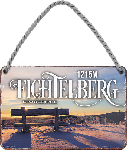 4252024211757 Schilderstore24 	Schilderstore24 Blechschilder sind perfekt als Geschenk zu Weihnachten, Geburtstage, Feiern, Partys, Grillabende, Namenstag, Feiertag, Mädelsabend, Hochzeit. Jederzeit stilvoll im Wohnzimmer, Partykeller, Garage, Praxis, Büro, Café, Hauseingang Landschaften Orte Städte Länder Urlaub See berge burgen schloss tal denkmal freizeit meer ''Fichtelberg''		18x12cm