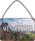 4252024212112 Schilderstore24 Schilderstore24 Blechschilder sind perfekt als Geschenk zu Weihnachten, Geburtstage, Feiern, Partys, Grillabende, Namenstag, Feiertag, Mädelsabend, Hochzeit. Jederzeit stilvoll im Wohnzimmer, Partykeller, Garage, Praxis, Büro, Café, Hauseingang Landschaften Orte Städte Länder Urlaub See berge burgen schloss tal denkmal freizeit meer	 ''Wendelstein''		18x12cm