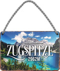 4252024212143 Schilderstore24 Schilderstore24 Blechschilder sind perfekt als Geschenk zu Weihnachten, Geburtstage, Feiern, Partys, Grillabende, Namenstag, Feiertag, Mädelsabend, Hochzeit. Jederzeit stilvoll im Wohnzimmer, Partykeller, Garage, Praxis, Büro, Café, Hauseingang Landschaften Orte Städte Länder Urlaub See berge burgen schloss tal denkmal freizeit meer	 ''Zugspitze''		18x12cm