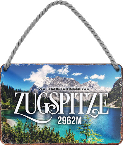 4252024212143 Schilderstore24 Schilderstore24 Blechschilder sind perfekt als Geschenk zu Weihnachten, Geburtstage, Feiern, Partys, Grillabende, Namenstag, Feiertag, Mädelsabend, Hochzeit. Jederzeit stilvoll im Wohnzimmer, Partykeller, Garage, Praxis, Büro, Café, Hauseingang Landschaften Orte Städte Länder Urlaub See berge burgen schloss tal denkmal freizeit meer	 ''Zugspitze''		18x12cm