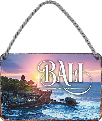4252024212181 Schilderstore24 Schilderstore24 Blechschilder sind perfekt als Geschenk zu Weihnachten, Geburtstage, Feiern, Partys, Grillabende, Namenstag, Feiertag, Mädelsabend, Hochzeit. Jederzeit stilvoll im Wohnzimmer, Partykeller, Garage, Praxis, Büro, Café, Hauseingang Landschaften Orte Städte Länder Urlaub See berge burgen schloss tal denkmal freizeit meer	 ''Bali''		18x12cm
