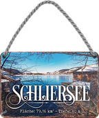 4252024211993 Schilderstore24 Schilderstore24 Blechschilder sind perfekt als Geschenk zu Weihnachten, Geburtstage, Feiern, Partys, Grillabende, Namenstag, Feiertag, Mädelsabend, Hochzeit. Jederzeit stilvoll im Wohnzimmer, Partykeller, Garage, Praxis, Büro, Café, Hauseingang Landschaften Orte Städte Länder Urlaub See berge burgen schloss tal denkmal freizeit meer	 ''Schliersee''		18x12cm