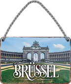 4252024212228 Schilderstore24 Schilderstore24 Blechschilder sind perfekt als Geschenk zu Weihnachten, Geburtstage, Feiern, Partys, Grillabende, Namenstag, Feiertag, Mädelsabend, Hochzeit. Jederzeit stilvoll im Wohnzimmer, Partykeller, Garage, Praxis, Büro, Café, Hauseingang Landschaften Orte Städte Länder Urlaub See berge burgen schloss tal denkmal freizeit meer	 ''Brüssel''		18x12cm