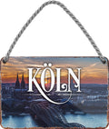 4252024212358 Schilderstore24 	Schilderstore24 Blechschilder sind perfekt als Geschenk zu Weihnachten, Geburtstage, Feiern, Partys, Grillabende, Namenstag, Feiertag, Mädelsabend, Hochzeit. Jederzeit stilvoll im Wohnzimmer, Partykeller, Garage, Praxis, Büro, Café, Hauseingang Landschaften Orte Städte Länder Urlaub See berge burgen schloss tal denkmal freizeit meer ''Köln''		18x12cm