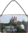 4252024212389 Schilderstore24 	Schilderstore24 Blechschilder sind perfekt als Geschenk zu Weihnachten, Geburtstage, Feiern, Partys, Grillabende, Namenstag, Feiertag, Mädelsabend, Hochzeit. Jederzeit stilvoll im Wohnzimmer, Partykeller, Garage, Praxis, Büro, Café, Hauseingang Landschaften Orte Städte Länder Urlaub See berge burgen schloss tal denkmal freizeit meer ''Limburg an der Lahn''		18x12cm