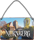 4252024212471 Schilderstore24 Schilderstore24 Blechschilder sind perfekt als Geschenk zu Weihnachten, Geburtstage, Feiern, Partys, Grillabende, Namenstag, Feiertag, Mädelsabend, Hochzeit. Jederzeit stilvoll im Wohnzimmer, Partykeller, Garage, Praxis, Büro, Café, Hauseingang Landschaften Orte Städte Länder Urlaub See berge burgen schloss tal denkmal freizeit meer	 ''Nürnberg''		18x12cm
